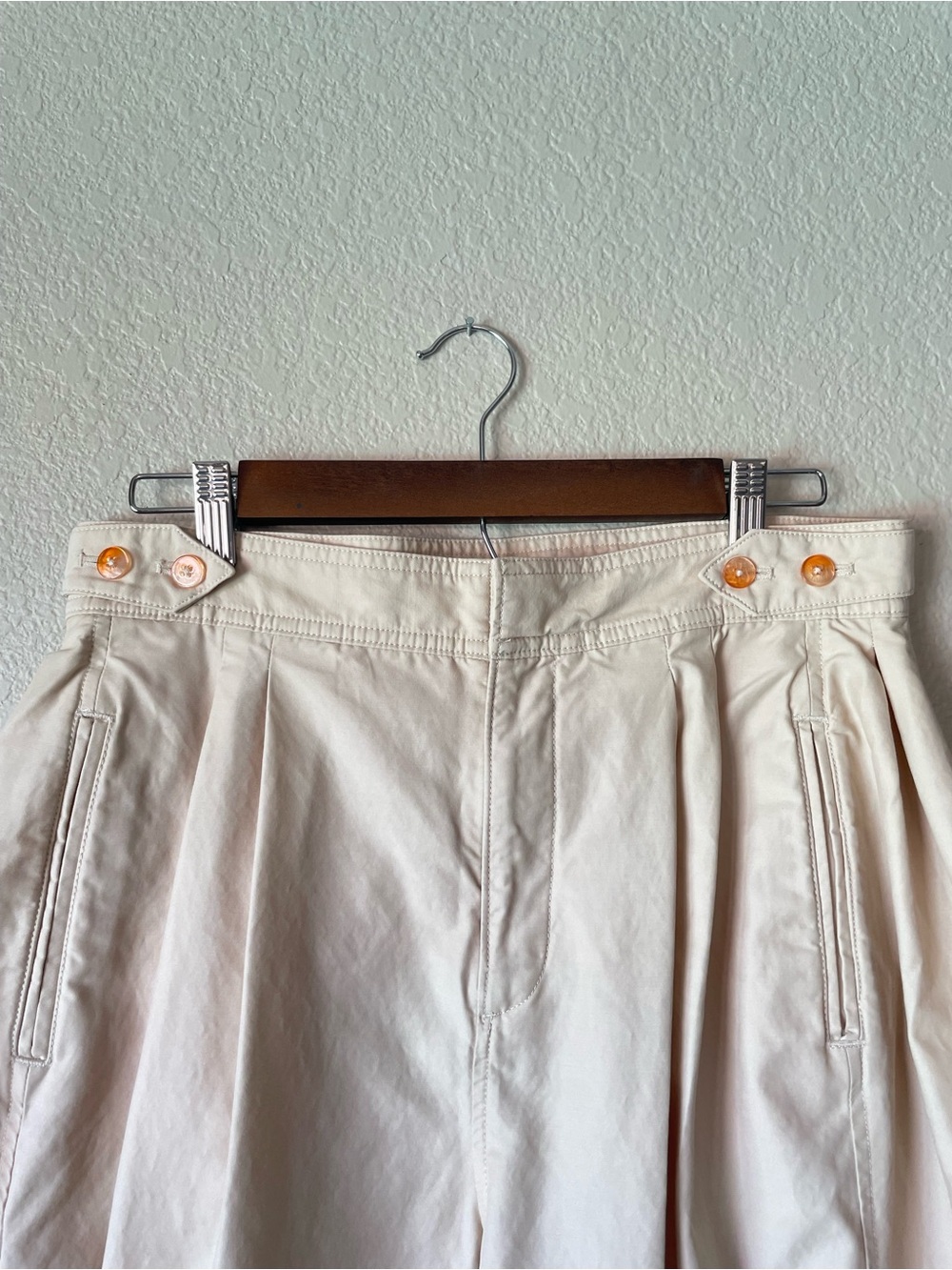 Anthropologie Maeve Ultility Barrel Trouser pants High-Waist Pleated Size 8 - Picture 7 of 11